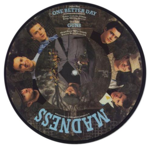 Madness One Better Day 7" vinyl picture disc (7 inch picture disc single) UK MDN7PON27669