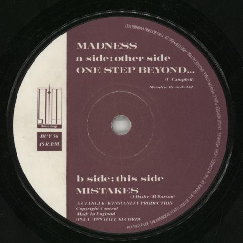 Madness One Step Beyond... - P/S - EX 7" vinyl single (7 inch record / 45) UK MDN07ON33892