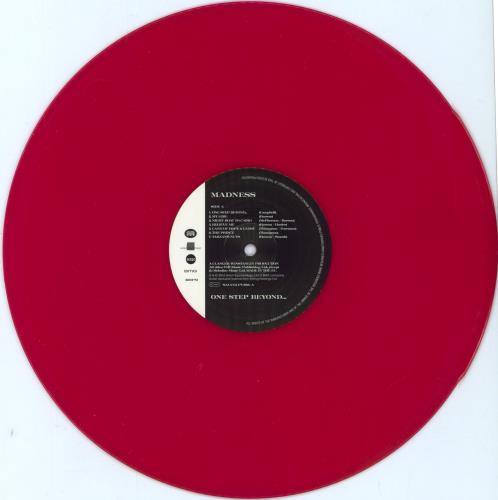 Madness One Step Beyond... - Red vinyl LP album (LP record) UK MDNLPON799486
