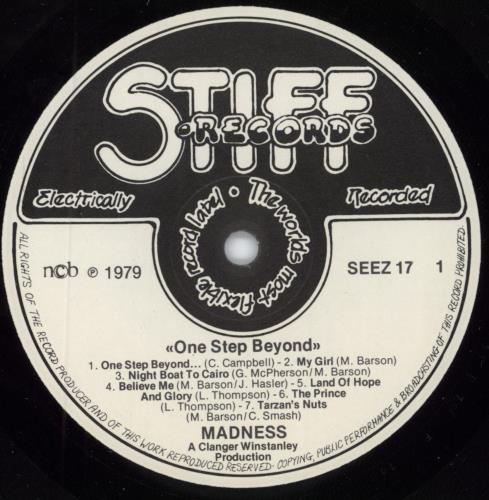 Madness One Step Beyond... vinyl LP album (LP record) Swedish MDNLPON798303