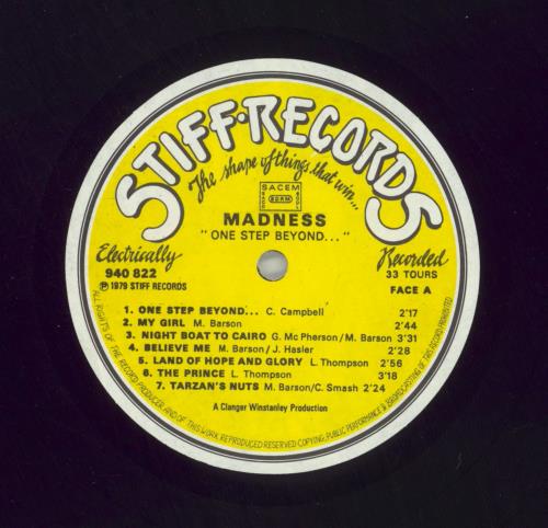 Madness One Step Beyond... vinyl LP album (LP record) French MDNLPON861765