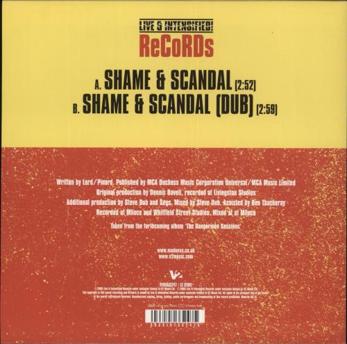 Madness Shame & Scandal 7" vinyl single (7 inch record / 45) UK MDN07SH330377