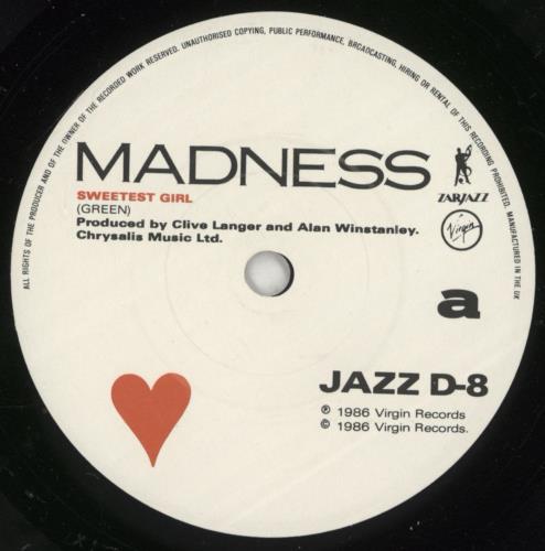 Madness Sweetest Girl 7" vinyl single (7 inch record / 45) UK MDN07SW27686