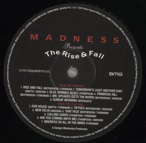 Madness The Rise & Fall - 180gm - Shrink + Sticker vinyl LP album (LP record) UK MDNLPTH876049