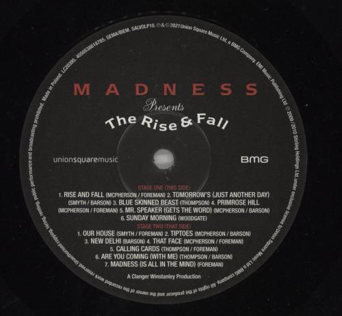 Madness The Rise & Fall vinyl LP album (LP record) UK MDNLPTH830118