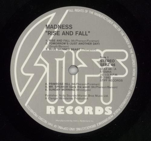 Madness The Rise & Fall vinyl LP album (LP record) Dutch MDNLPTH867584