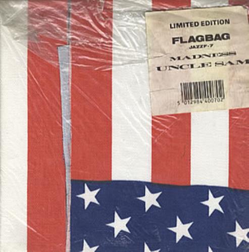 Madness Uncle Sam - Flagbag Cloth Sleeve 7" vinyl single (7 inch record / 45) UK MDN07UN93784