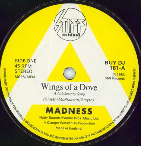 Madness Wings Of A Dove 7" vinyl single (7 inch record / 45) UK MDN07WI43338