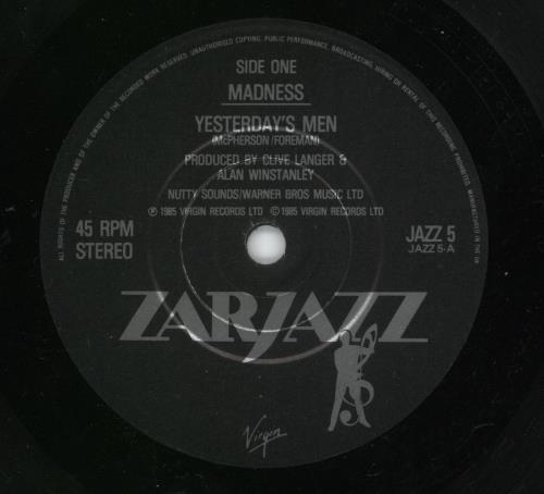 Madness Yesterday's Men - 1st 7" vinyl single (7 inch record / 45) UK MDN07YE671861