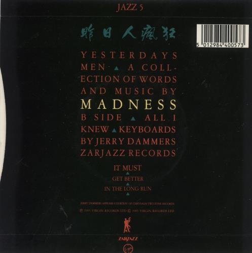 Madness Yesterday's Men - 1st 7" vinyl single (7 inch record / 45) UK MDN07YE671861