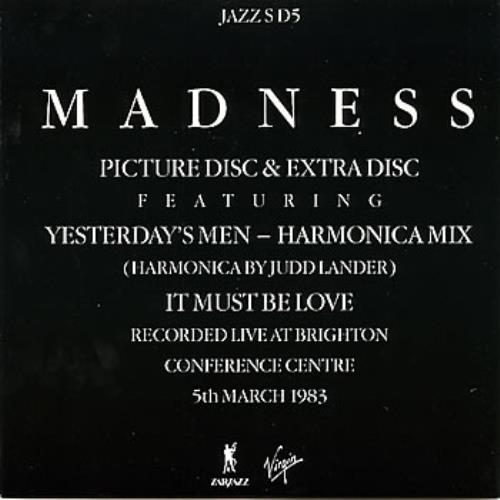 Madness Yesterday's Men - Complete shaped picture disc (picture disc vinyl record) UK MDNSHYE15950