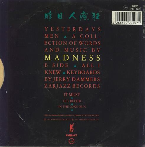 Madness Yesterday's Men 7" vinyl single (7 inch record / 45) French MDN07YE801099