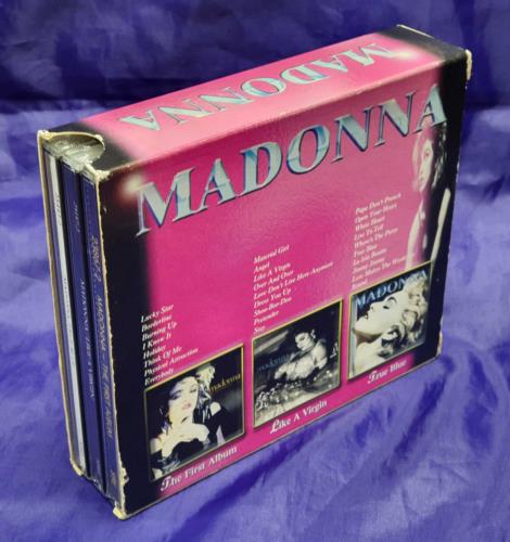 Madonna 3 For One - pink slipcase box set Australian MADBXFO151749
