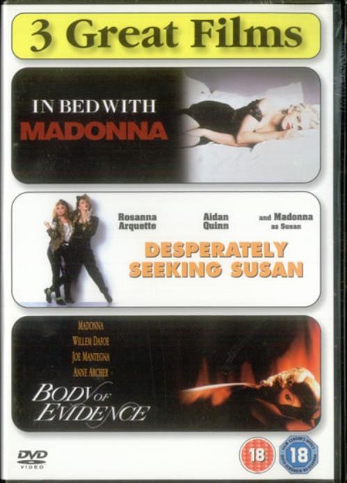 Madonna 3 Great Films DVD UK MADDDGR536135
