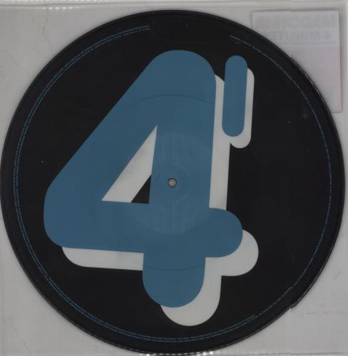 Madonna 4 Minutes + Hype Sticker 12" vinyl picture disc (12 inch picture record) UK MAD2PMI430437