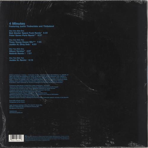 Madonna 4 Minutes - Opened shrink 12" vinyl single (12 inch record / Maxi-single) German MAD12MI721391