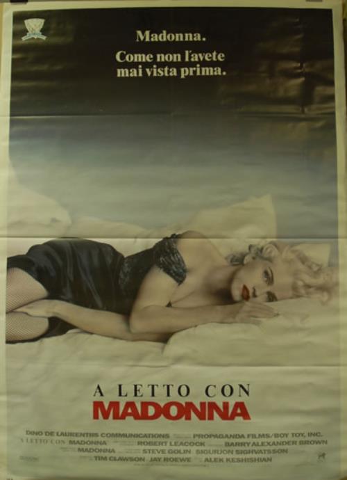 Madonna A Letto Con Madonna poster Italian MADPOAL555580