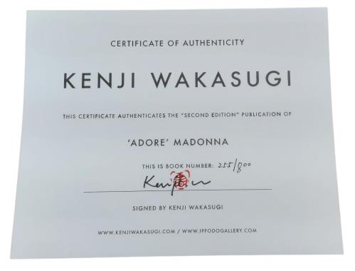 Madonna Adore - 2nd + Yellow Book & Pale Blue Obi - Signed Certificate book UK MADBKAD876993
