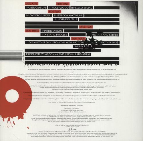 Madonna American Life - EX 2-LP vinyl record set (Double LP Album) UK MAD2LAM485962