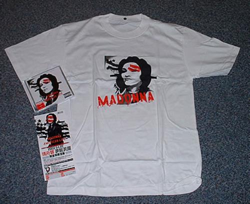 Madonna American Life - Small T-Shirt CD album (CDLP) Singapore MADCDAM245004