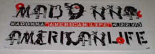 Madonna American Life poster US MADPOAM250800