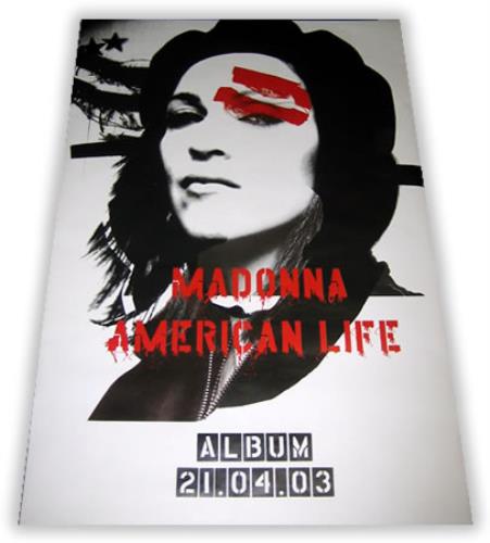 Madonna American Life poster UK MADPOAM403293