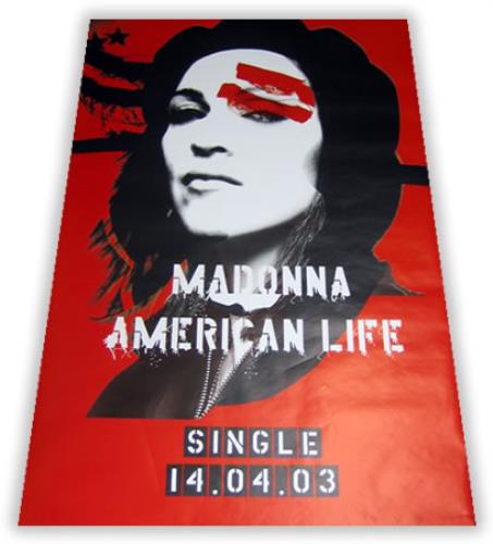 Madonna American Life poster UK MADPOAM403293