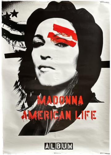 Madonna American Life poster UK MADPOAM867286