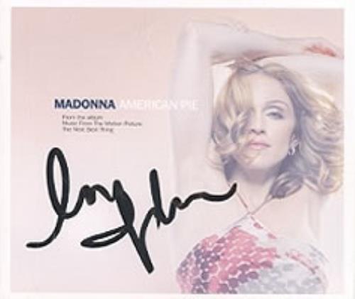 Madonna American Pie - Autographed CD single (CD5 / 5") UK MADC5AM153734
