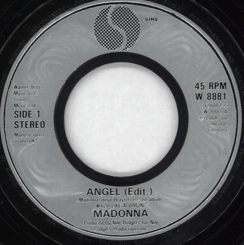 Madonna Angel - Jukebox 7" vinyl single (7 inch record / 45) UK MAD07AN559606