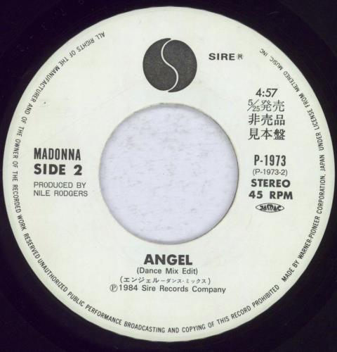 Madonna Angel 7" vinyl single (7 inch record / 45) Japanese MAD07AN151701