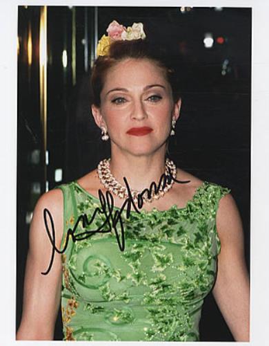 Madonna Autographed Publicity Photograph photograph UK MADPHAU324229