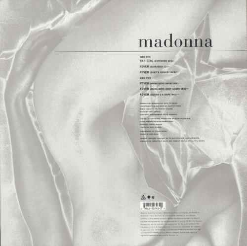 Madonna Bad Girl -EX 12" vinyl single (12 inch record / Maxi-single) US MAD12BA729173