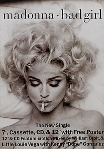 Madonna Bad Girl display UK MADDIBA15842