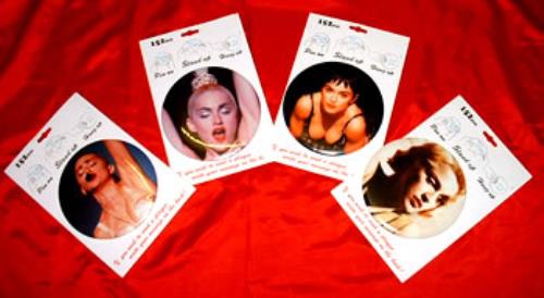 Madonna Badges - set of 4 memorabilia UK MADMMBA302122