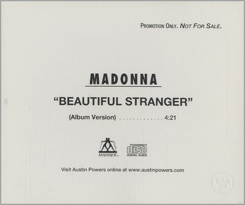 Madonna Beautiful Stranger CD single (CD5 / 5") US MADC5BE170400