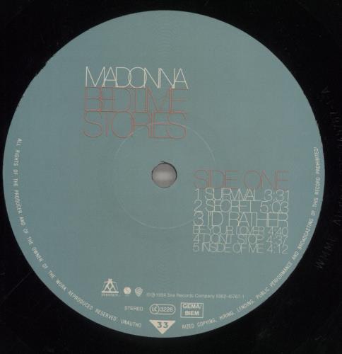 Madonna Bedtime Stories - EX vinyl LP album (LP record) UK MADLPBE577319