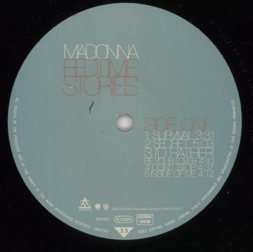 Madonna Bedtime Stories vinyl LP album (LP record) UK MADLPBE36495