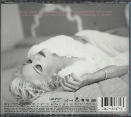 Madonna Bedtime Stories CD album (CDLP) German MADCDBE365097