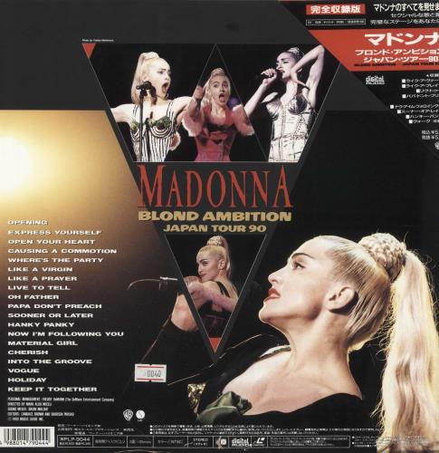 Madonna Blond Ambition Japan Tour 90 + obi + flyer laserdisc / lazerdisc Japanese MADLZBL749519