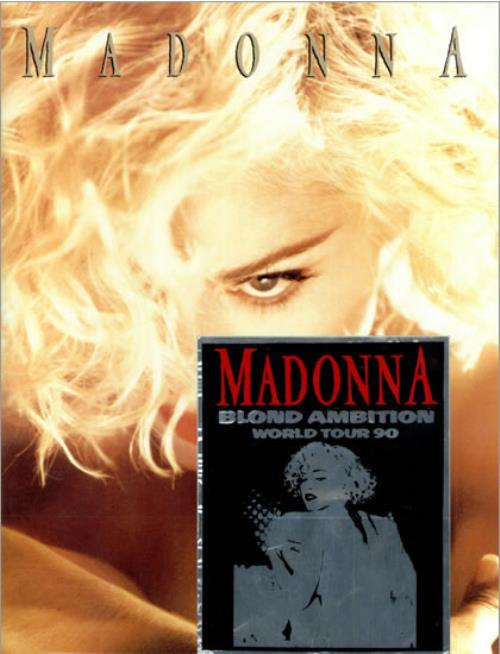 Madonna Blond Ambition World Tour + Metallic Sticker tour programme Japanese MADTRBL472866