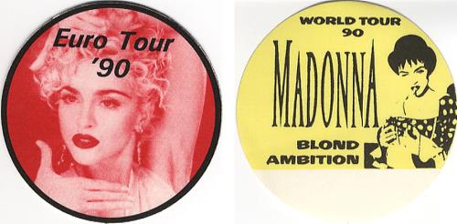 Madonna Blond Ambition tour pass UK MADTPBL350392