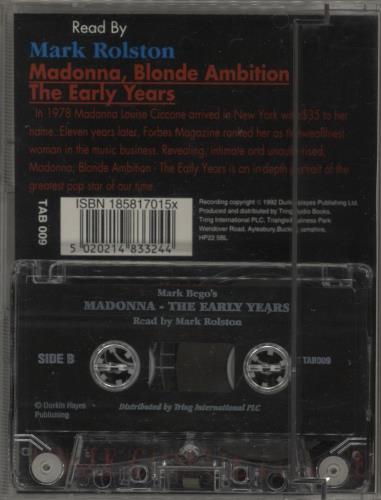 Madonna Blonde Ambition - The Early Years cassette album UK MADCLBL253688