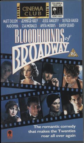 Madonna Bloodhounds Of Broadway video (VHS or PAL or NTSC) UK MADVIBL217314