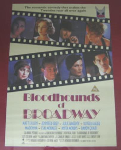 Madonna Bloodhounds Of Broadway poster UK MADPOBL354561