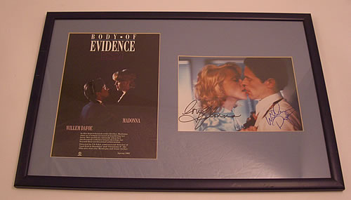 Madonna Body Of Evidence - AUTOGRAPHED memorabilia UK MADMMBO356352