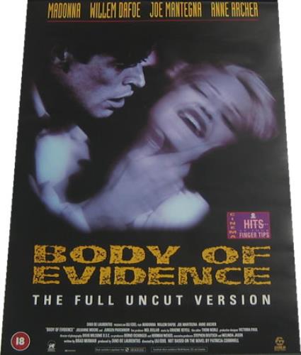 Madonna Body Of Evidence poster UK MADPOBO182921