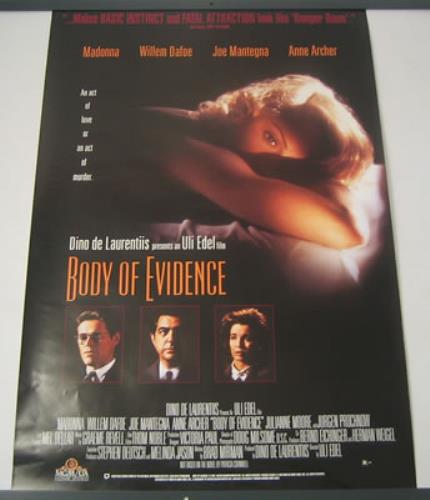 Madonna Body Of Evidence poster UK MADPOBO380571