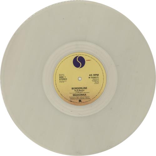 Madonna Borderline - Opaque Vinyl 12" vinyl single (12 inch record / Maxi-single) UK MAD12BO87868