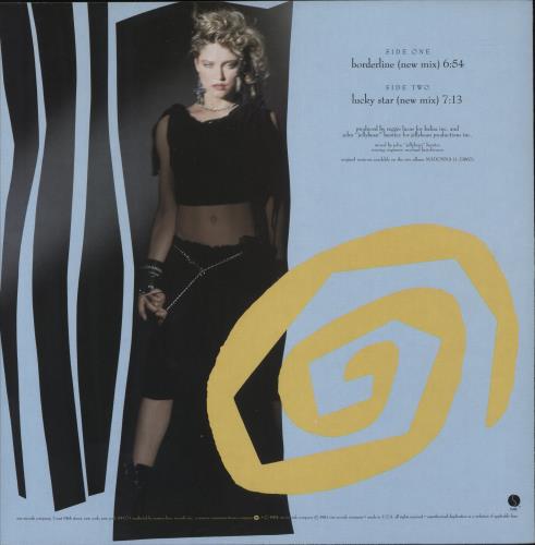 Madonna Borderline 12" vinyl single (12 inch record / Maxi-single) US MAD12BO252687
